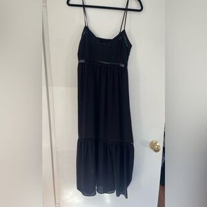 Abercrombie & Fitch Black Cut Out Maxi Dress